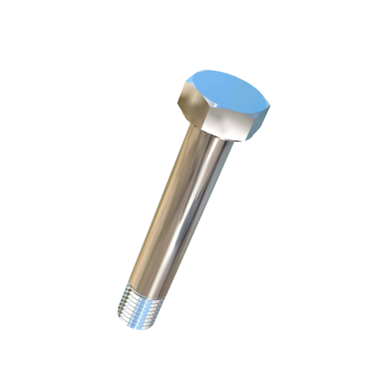 Titanium 5/16-24 X 1.9 UNF Allied Titanium Hex Head Bolt (No Dimple) with 1.545 inch unthreaded shank